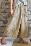 Arbi Gingham Pocket Culotte Pant Mustard